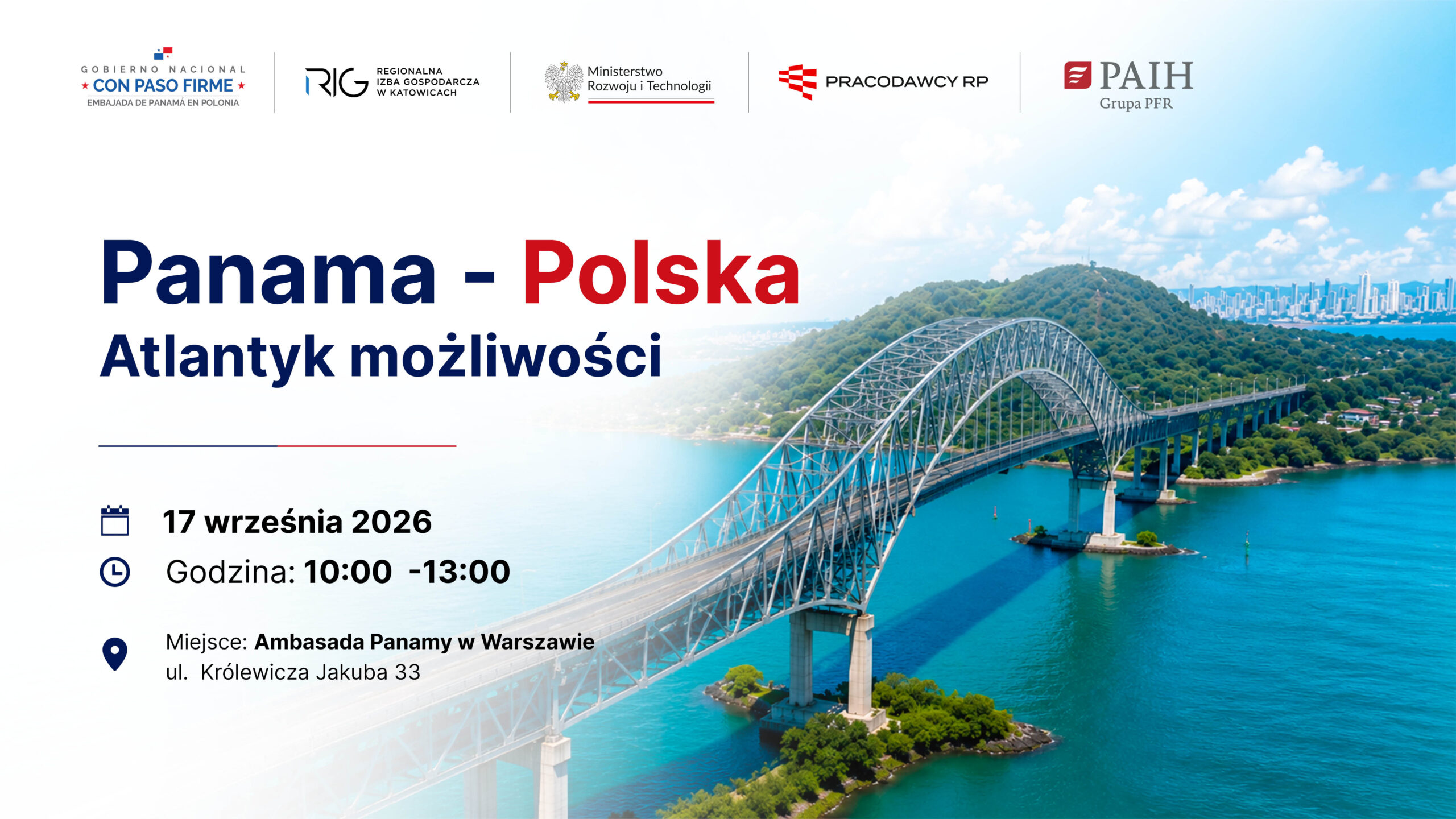 Panama – brama do rynków obu Ameryk. Spotkanie dla przedsiębiorców w Warszawie